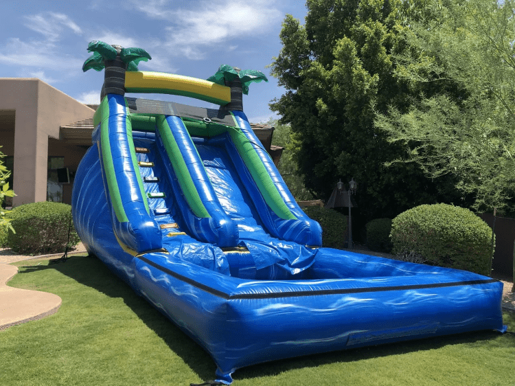 16' Marble Blue Water Slide