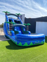 19' Marble Blue Water Slide