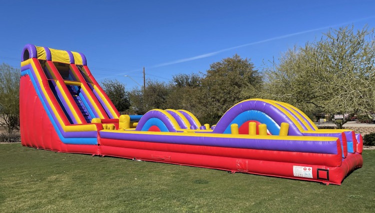 70' Double Lane Obstacle Course
