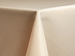 Beige Polyester - Rectangle, Tablecloth, 60 x 102