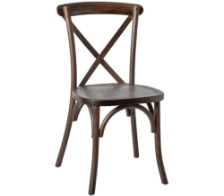 Brown - Cross Back Chair