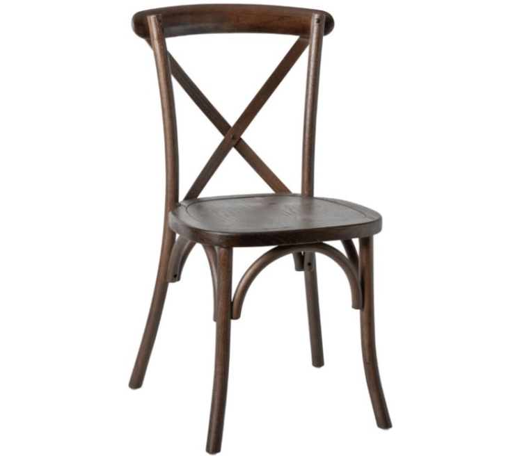 Brown - Cross Back Chair