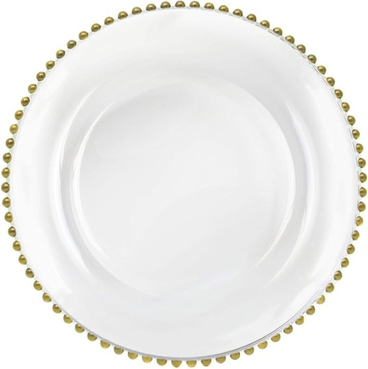Gold - Beaded Charger