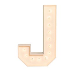 Marquee Letter J