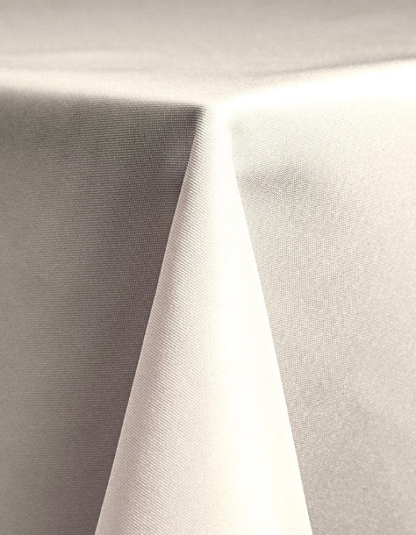 Silver Polyester - Rectangle, Tablecloth, 90 x 132