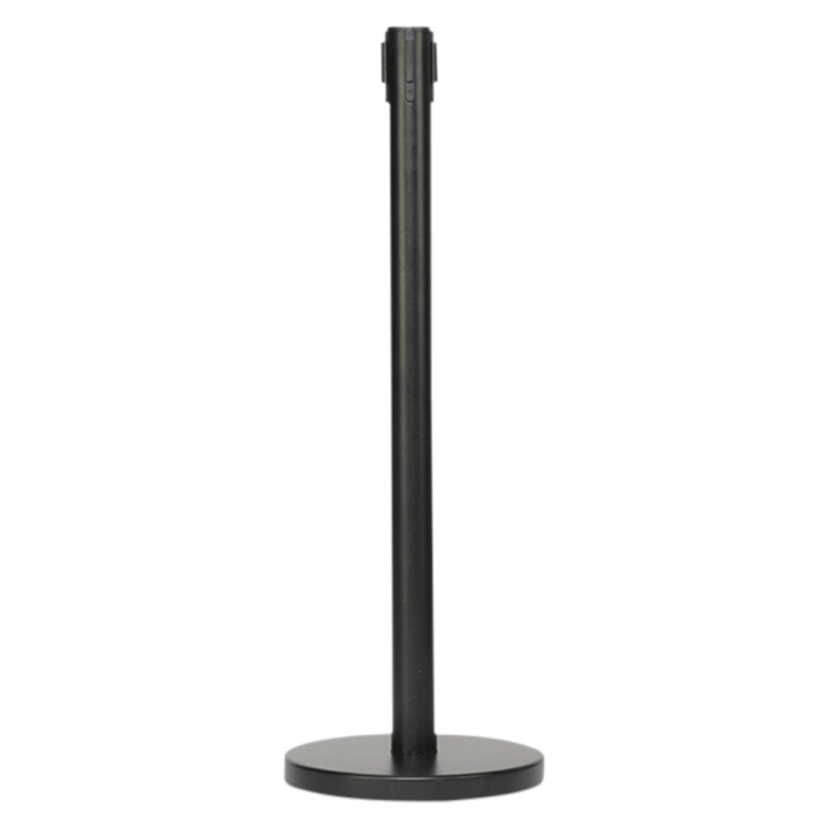 Black Retractable Stanchion