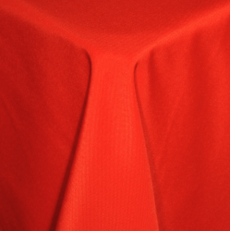 Red Polyester - Rectangle, Tablecloth