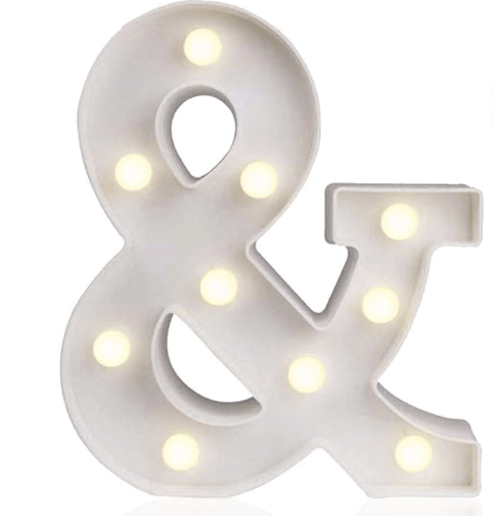 Marquee Letter & Marquee Letter &