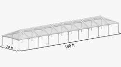 20' x 100' Frame Tent